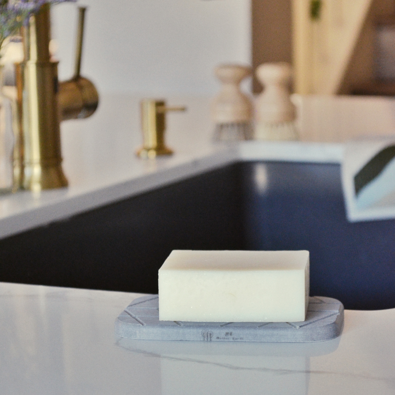 Geometric Quick-Dry Diatomite Soap Dish | Zero Waste | Eco