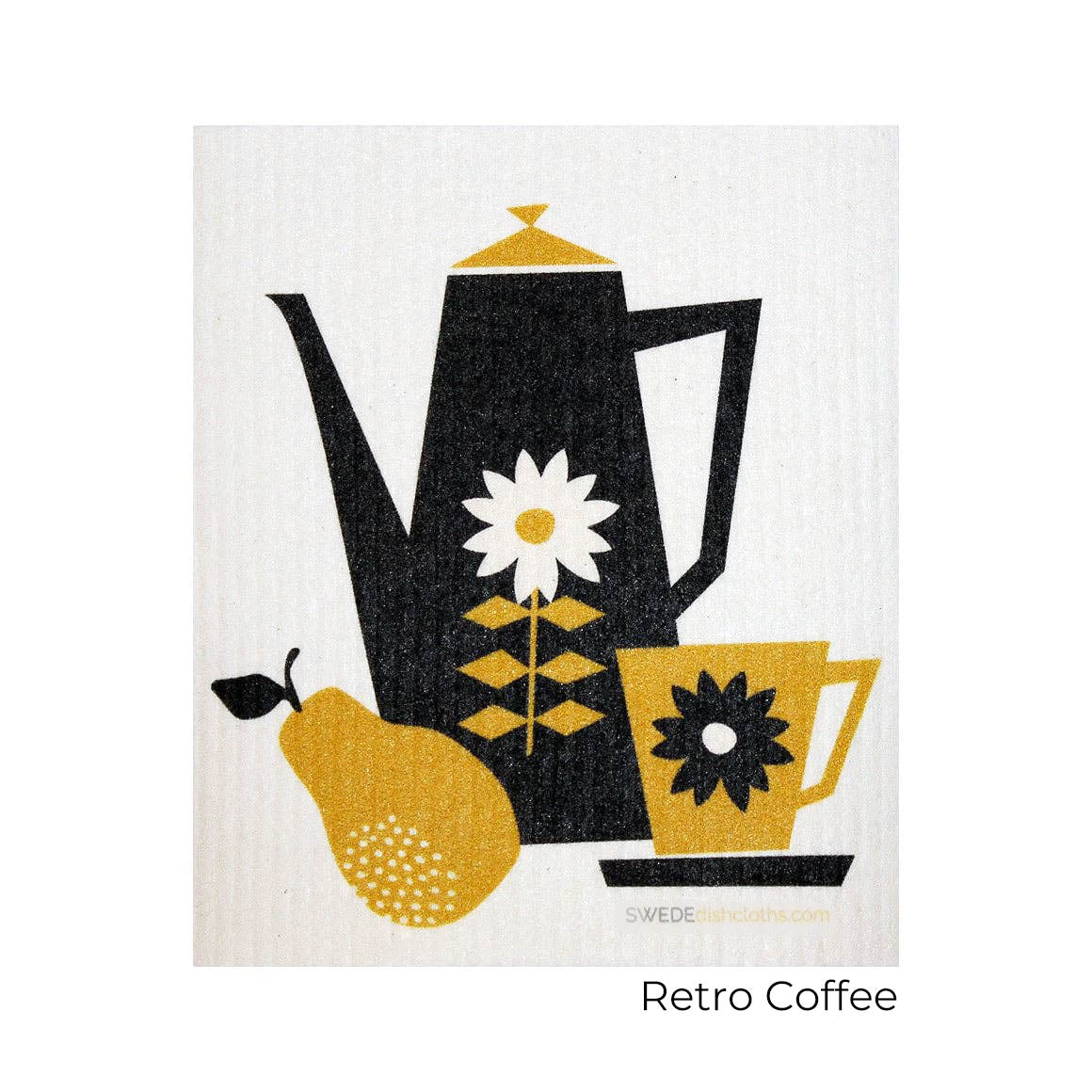 Swedish Dishcloth Retro Coffee