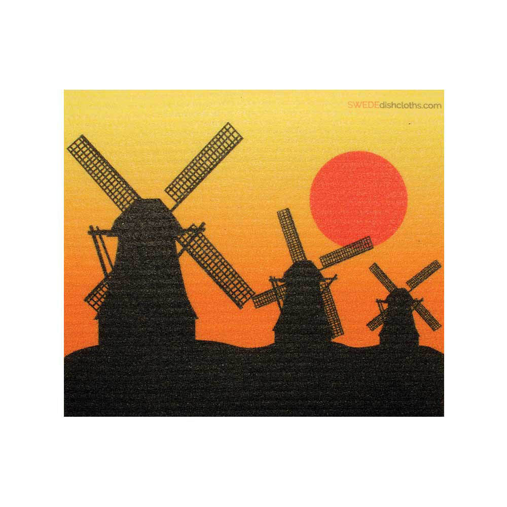 Swedish Dishcloth Windmills Silhouette