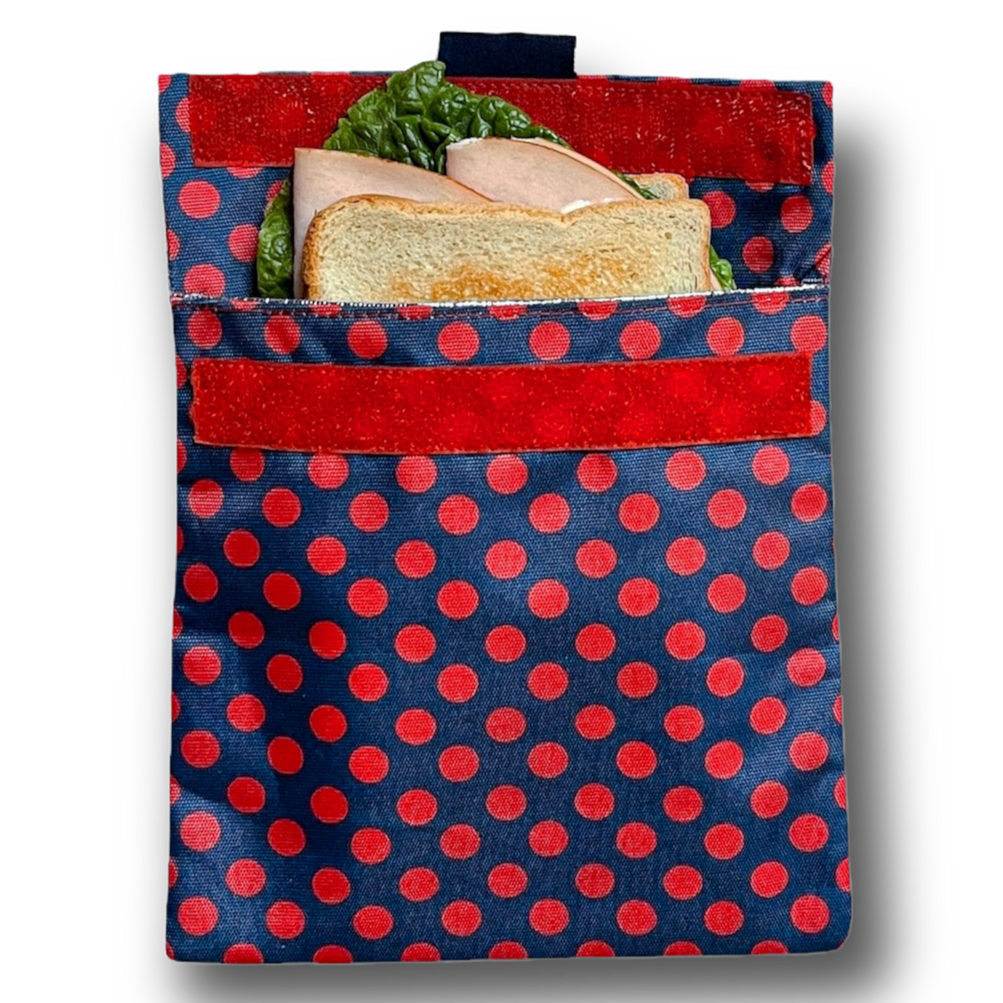 Reusable Sandwich Bag & Snack Bag - Zesty Polka Dot