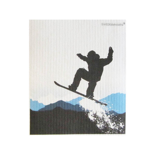 Swedish Dishcloth Snowboard Jumping