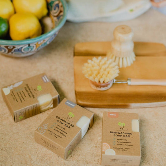 Soap bars for dishes. Citrus, Lavender Lemon, and Unscented. Plastic free, sustainable