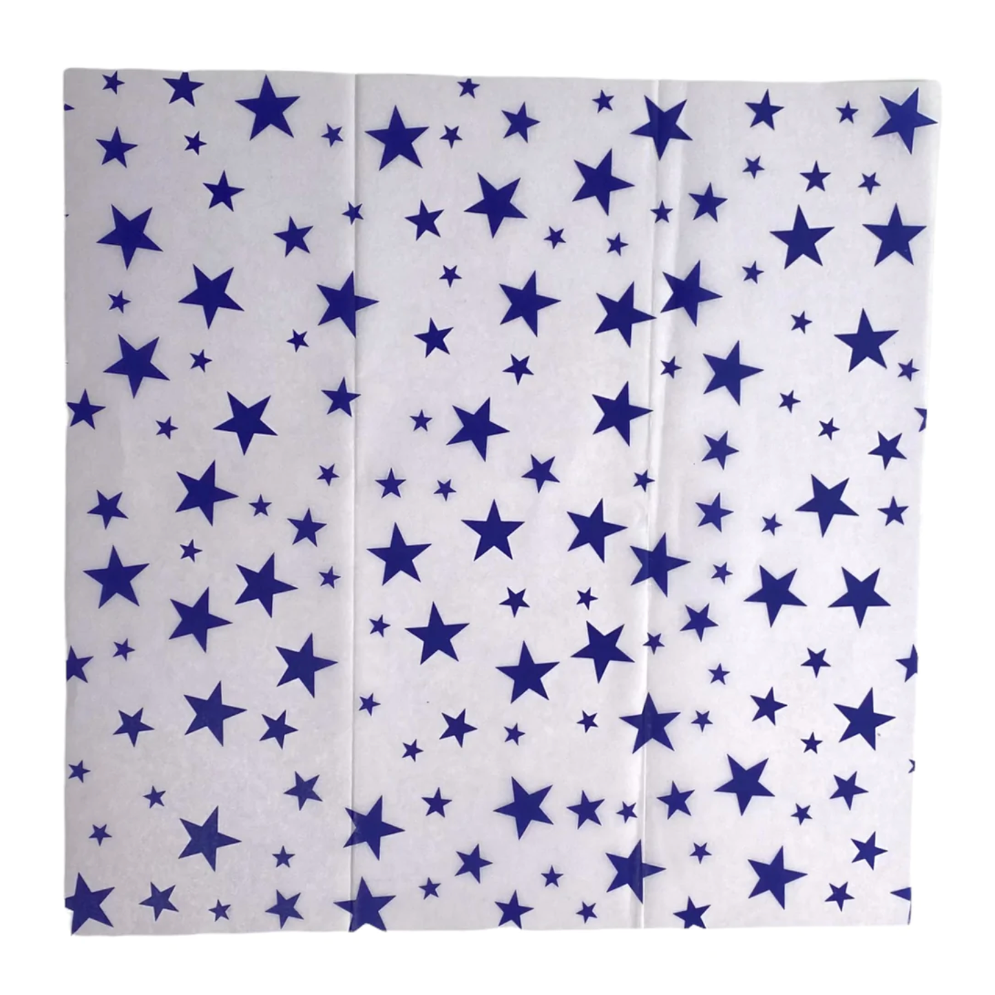 sandwich wrap paper, dark blue stars on white paper